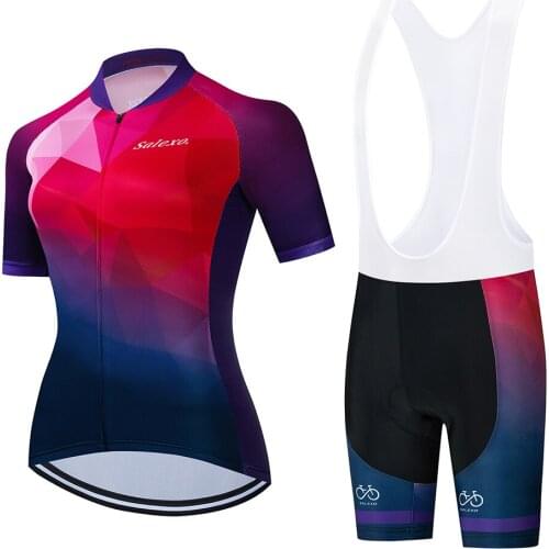 Cycling Jersey Set 2022 Womens Cycling Clothing Summer MTB Breathable Bicycle Clothes Bike Cycling Short Maillot Ropa Ciclismo