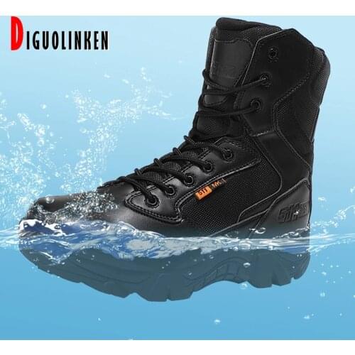 High Quality Military Leather Combat Boots for Men Combat Bot Infantry Tactical Boots Askeri Bot Army Bots Army Shoes Waterproof