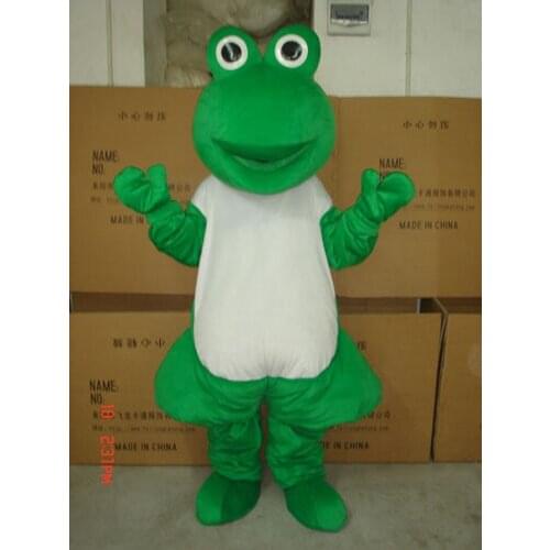 Halloween Green Frog Mascot Costume Suits Adult Cosplay Party Game Dress Outfits Factory Wholesale + Free Postage