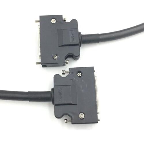 1 Pc SCSI Connector Cable MDR 14 20 26 36 50 Positions Male Plug to Male Plug Adapter Cable 1 Meter extension soldered assembly