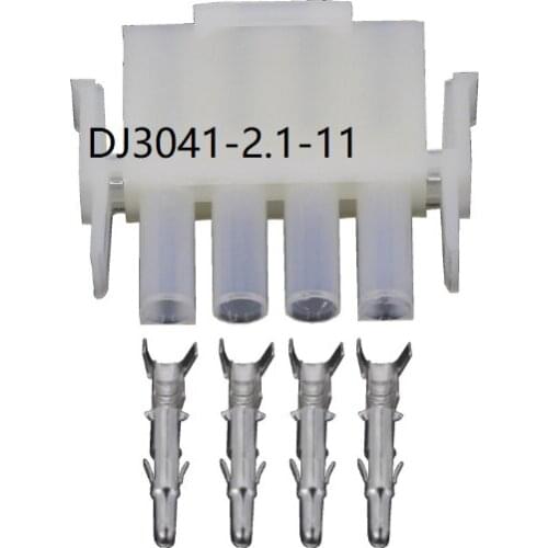 200 sets 4 Pin Wire Connector Motorcycle Male Plug Car Light Wire Harness Socket DJ3041-2.1-11