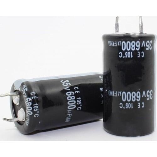 35v6800uf Original 6800UF 35V Electrolytic Capacitor Radial 25x40mm