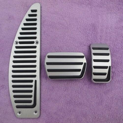 DEE Car Accessories Aluminium Alloy Accelerator gas brake pedal for Volvo S40 AT,non slip pedal plate pads styling stickers