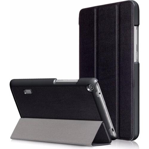 Folio Smart Cover for Huawei MediaPad T3 7.0, BG2-W09 Stand Funda Tablet Protective Skin for Honor Play Pad 2 7.0 Free Gift