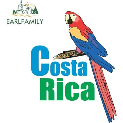 EARLFAMILY 13cm x 10cm for Costa_rica_hotels_dibujo_guacamaya Scratch-proof Sticker Scratch-proof Suitable for RV Car Decals