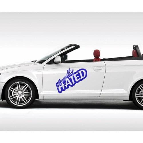 EmpireYing 3 Size 8 Colors Art Letter Locally Hated JDM Car Sticker Minicab SUV Motorcycles Decor Waterproof Vinyl Decal Gifts