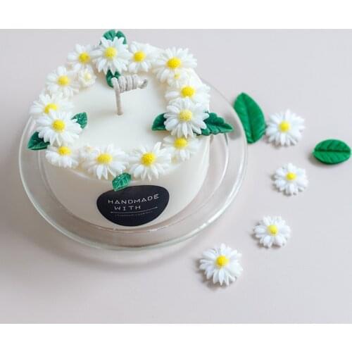 Fondant Cake Silicone Mold Food Grade Dessert Chocolate Mold Aroma Candle Diy Daisy Flower Mold Aromatherapy Plaster Decoration