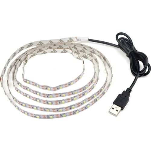 LED Light Strips USB DC5V SMD2835RGB 0.5M 1M 2M 3M 4M 5M Flexible Strip Light Lamp for TV Desktop Screen BackLight