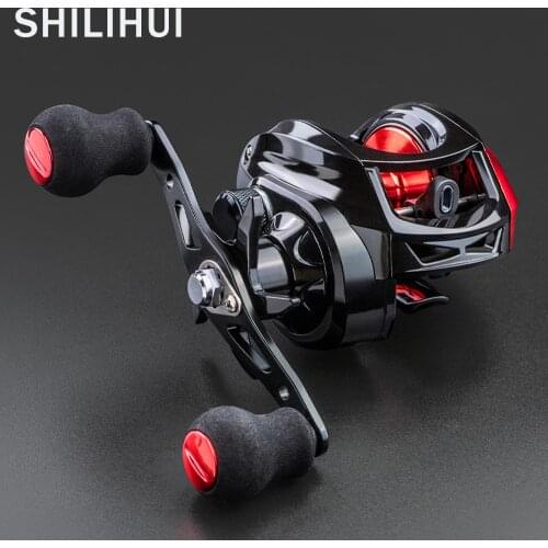 SHILIHUI Baitcasting Reel 7.2:1 Gear Ratio Bait Caster Bass Fishing Reel 8KG Max Drag Saltwater Catfish Tools Trolling Tackle