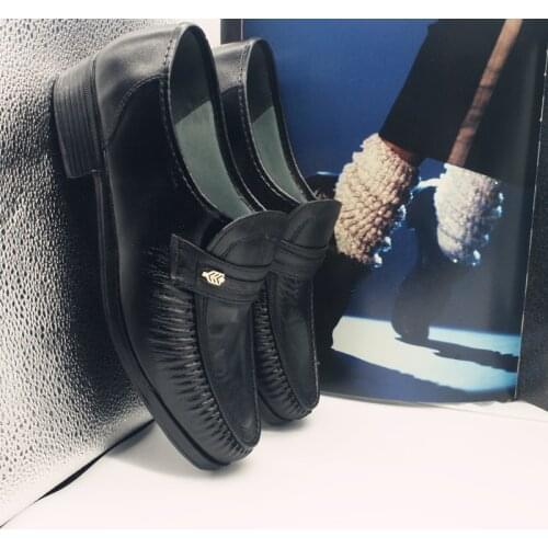 Retro MJ Michael Jackson Classic Collection Easy Moonwalk Dancing Punk Leather shoes Party Hallowmas Gift