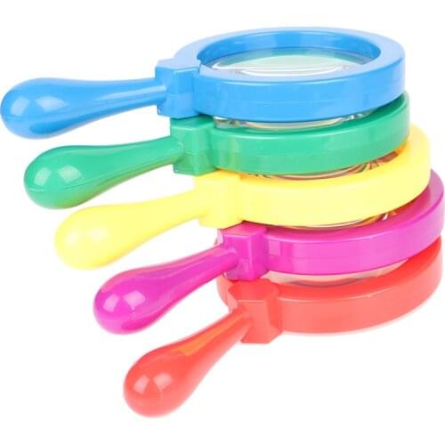 Hot! 1PC Plastic Stand Magnifier Optical Lens Magnifying Glass Reading For Children