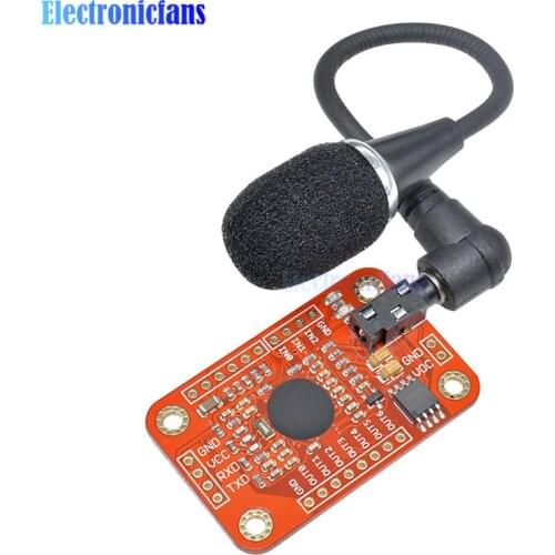 Speed Recognition Voice Recognition Module V3 Compatible with for Arduino Support 80 Kinds of Voice DC 4.4 -5.5 V High Accuracy