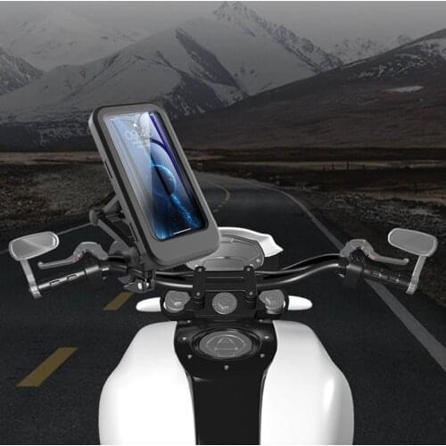 Motorcycle Mobile Phone Stand Universal Shockproof Elastic Silicone Phone Holder Stand Waterproof MTB Bicycle Phones Case Holder