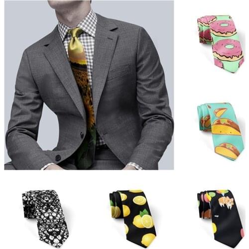 Sunflower Printed Mens Neckties Festival Party Wedding Business Ties for Male 8cm Slim Fashion Casual Shirt Collar Accessories