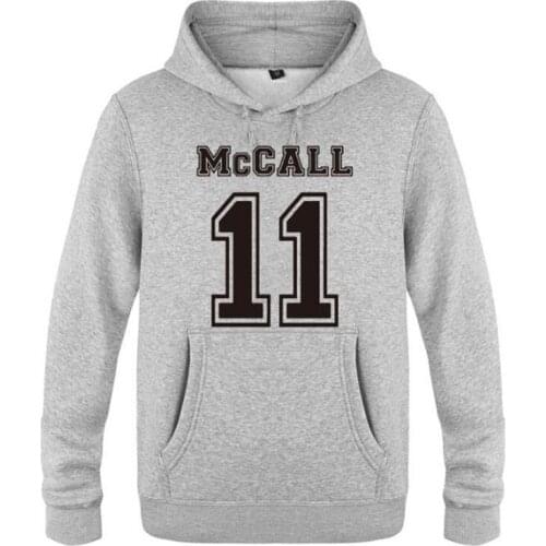 Mens Hoodies Teen Wolf McCall 11 Printed Hoodie Men Skate Winter Fleece Long Sleeve Mens Sweatshirt Tracksuit Hip Hop Pullover