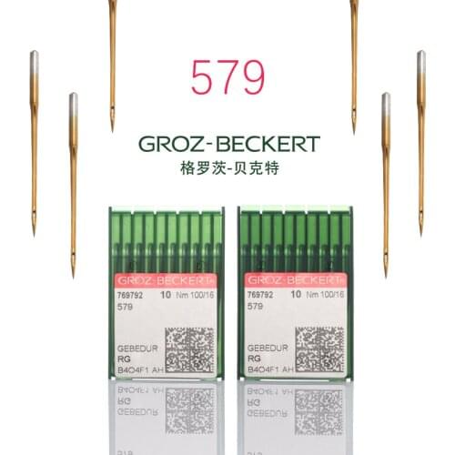 German GROZ-BECKER 579 Heat Protection Titanium Plating Round Head Buttonhole Water Eyelet Machine Gold Needle