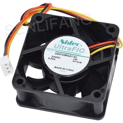 Well Tested Cooling Fan U60T24MGA7-52 DC24V 0.06A Three PINS Cooler For Nidec