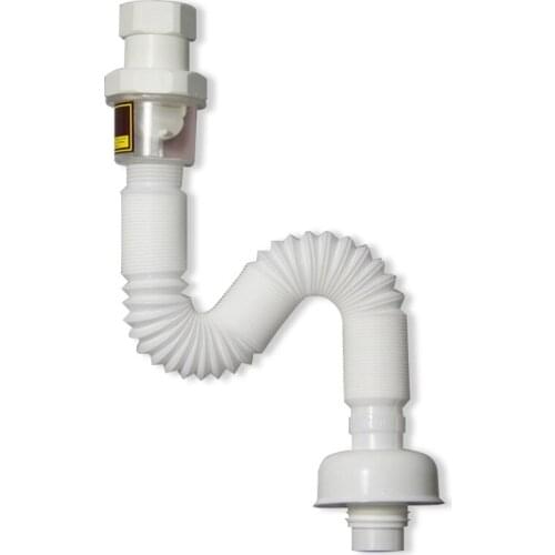 Zq Submarine Basin Deodorant Drain Pipe Bathroom Cabinet Accessories Washbasin Inter-Platform Basin Downcomer