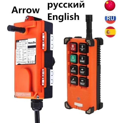 Nice F21-E1B Industrial Universal Radio Wireless Remote Control 8 Channel UTING for Overhead Crane 12V 18-65V 65-440V AC/DC
