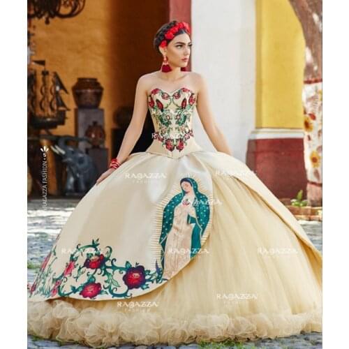 Luxury Embroidered vestido 15 anos Quinceanera Dresses Long Formal Sweet 16 Dress Prom Gowns Party Wear