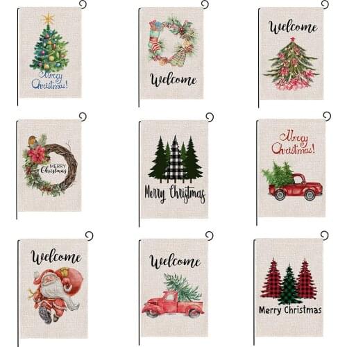 Christmas DIY Garden Flag Double Sided Decorative Hanging For Outdoor Yard Lawn Patio Porch Summer Farmhouse Decor With Easter