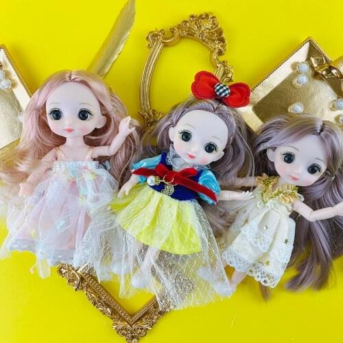 16CM 1/8 BJD Dolls DIY Dress Fashion Handmad Outfits Skirt Girls Clothes For Doll Accessories Dollhouse Toys for children