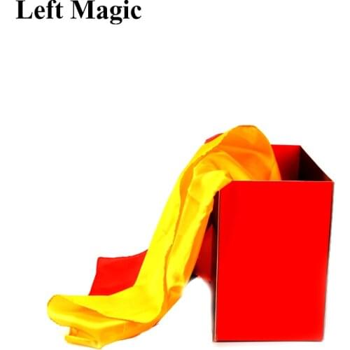Silk Fountain Box 2 Magic Tricks (Silks Not Included) Silk From Empty Box Magic Props Stage Scraves Accessories Gimmick Props