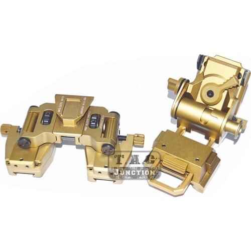 Tactical L4 G24 NVG NODS Goggle Bracket Helmet Night Vision Metal Mount With Modular Binocular Bridge Dark Earth