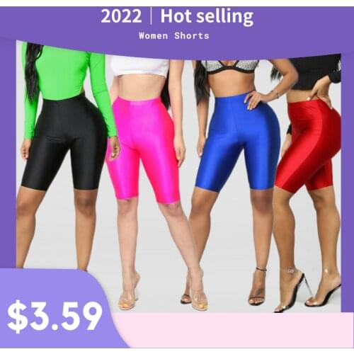 Women Cycling Shorts Dancing Gym Biker Slim Active Sports Solid Sexy Skinny 2020New Summer