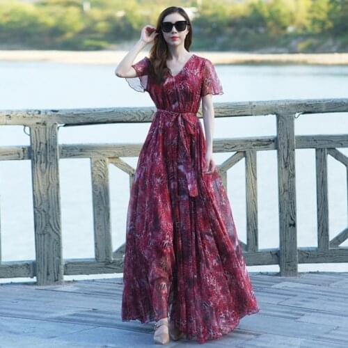 Runway V Neck Short Sleeve Maxi Dresses Womens Vintage Leopard Printed Custom Big Size Robe Maxi Long Dress Plus Sizes Sundress