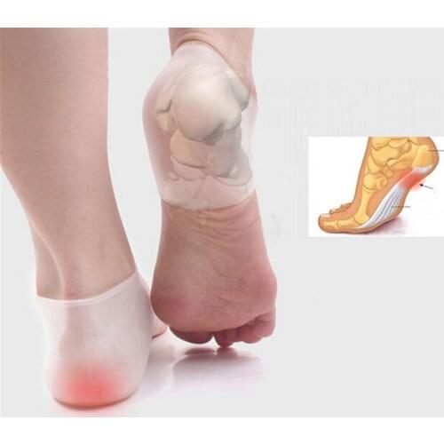 1 Pair Unisex Silicone Foot heel Protection Kits Relieve Heel Pain Crack Chapped Sets of Socks Foot Care Tool