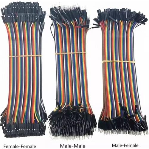 1 Pcs Dupont Line 20CM 40 Pin Male to Male + Male to Female and Female to Female Jumper Cable Dupont Cable for Arduino DIY KIT
