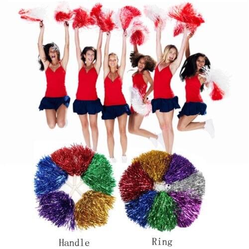 1 Pc Girls Cheerleader Pom Poms Cheerleading Cheer Dance Party Club Decor