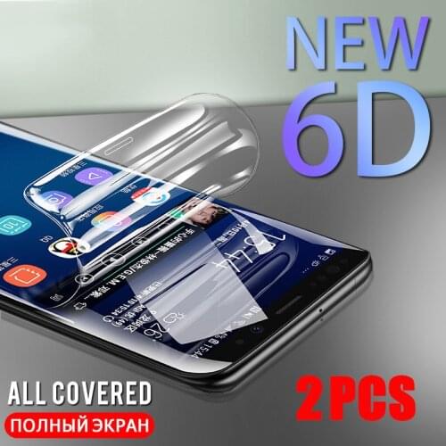 2Pcs Protective Hydrogel Film Cover For iPhone 12 11 Pro Max 8 7 Plus X XR XS Max SE 2020 Screen Protector Soft Film Not Glass