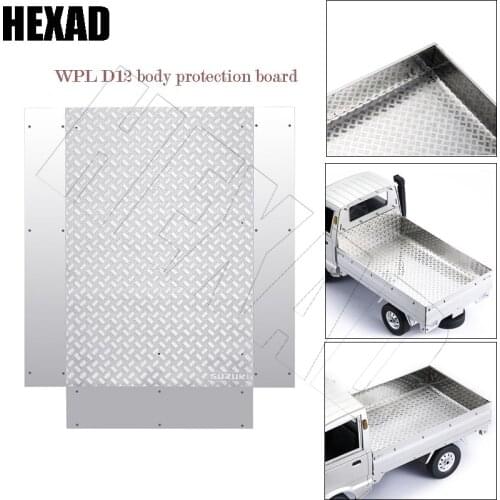 Remote Control Car Anti-Skid Plate With Tape Suitable For WPL D12 Remote Control Car Accessories Rear Bucket Anti-Skid Plate