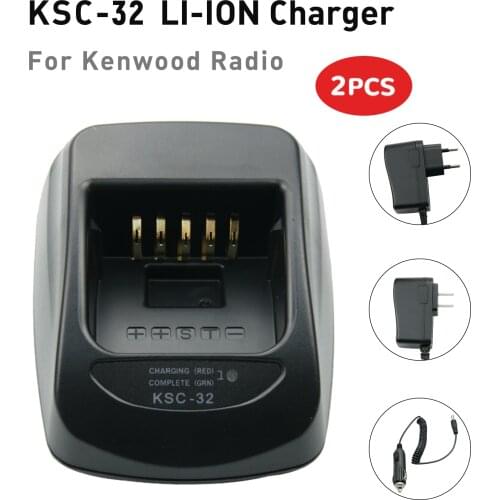 2X Rapid Quick Charger KSC-32 for Kenwood Radio KNB-32N KNB-33 KNB-33L KNB-33Li NX-410 NX-411 TK-2180 TK-3180 TK-5210 TK-5310