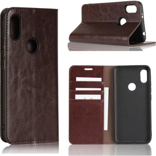For Xiaomi Redmi Y2 Case 5.99 inch 100% Natural Genuine Leather Skin Phone Case On For Xiaomi RedmiY2 Flip Wallet Book Cover
