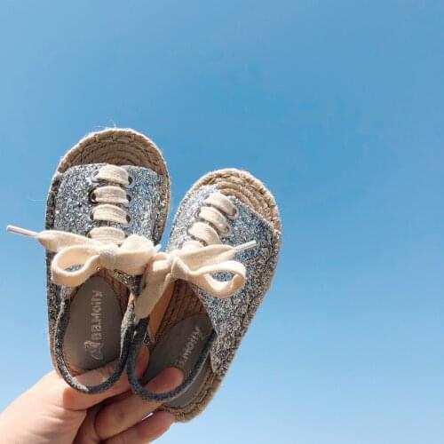 Children Fashion Versatile Korean Sandals Fisherman 2021 Summer New Girls Sequins Sandals Princess Kids Performance Shoes SO054