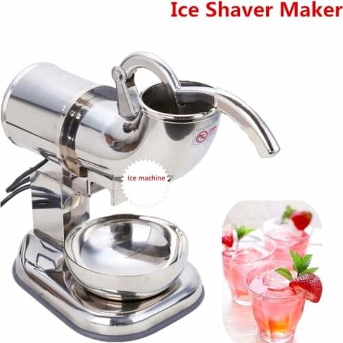 Home Use 110V 220V Fully Stainless Steel Snow Cone Machine, Ice Shaver Maker, Ice Crusher Maker, Ice Cream Machine
