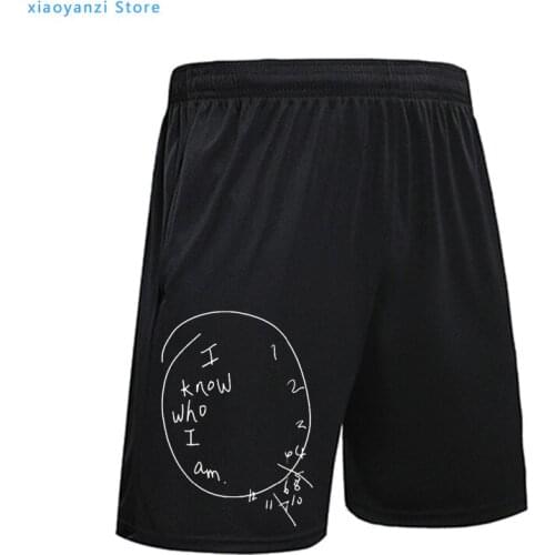 Men boys Elastic Waist Jogger Casual Beach Shorts Male Board Shorts i know who i am wall Clock Hannibal Lector couple clothes