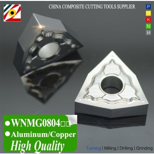 EDGEV CNC Carbide Inserts WNMG0804 WNMG080408 HA Tungsten Indexable Lathe Cutter Turning Cutting Tool Machining Aluminum