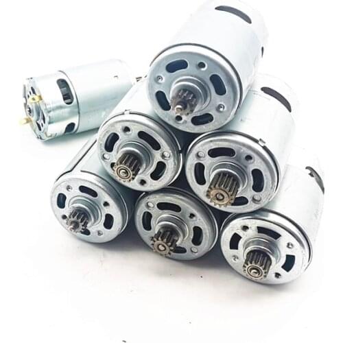 RS550 Motor 9Teeth 11Teeth 12Teeth 13Teeth 14Teeth 7.2V 9.6V 10.8V 12V 14.4V 18V 21 25V For Cordless Charge Drill Screwdriver