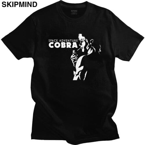 Classic Cool Space Adventure Cobra T Shirt for Men Short Sleeves Summer 80s Japanese Anime Manga Tee 00% Cotton T-shirt Clothes