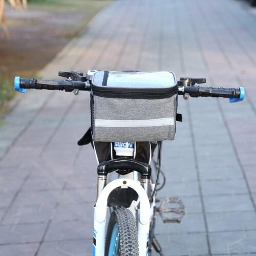 Polyester Bike Handlebar Insulation Bag MTB Mountain Road Bicycle Front Seat Bags Storage Organizer Cycling Equipment