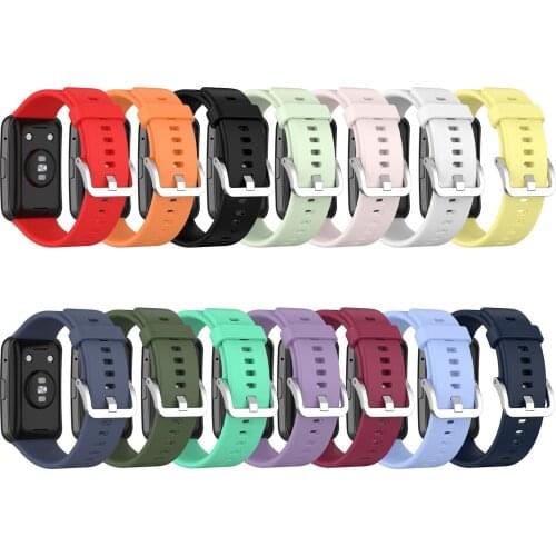 Leather Band For Huawei Watch Fit Smart Watches Soft Sport Waterproof Wrist Band Watchband For Huawei Fit Bracelet Accessories