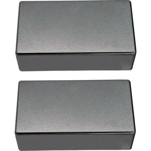 Tooyful 2 Pcs Plastic Sealed Closed Double Coil Guitar Humbucker Pickup Covers No Hole for Electric Guitar Musical Part Decor