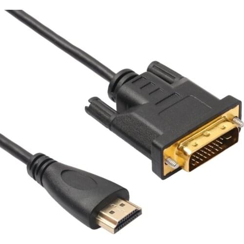 LBSC HDMI to DVI DVI-D 24+1 pin Adapter Male to Male Converter Cable 3D 1080P for LCD DVD HDTV XBOX hdmi cable 2m 3m 5m
