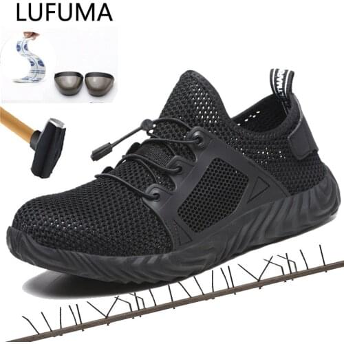 Dropshipping Indestructible Ryder Shoes Men And Women Steel Toe Air Safety Boots Puncture-Proof Work Sneakers Breathable Shoes