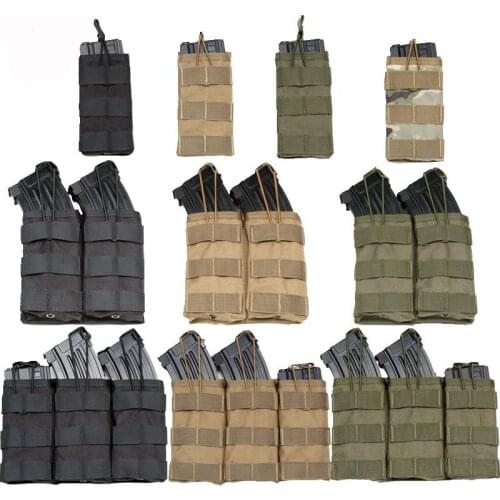 1000D Nylon Magazine Pouch Tactical M4 Military Pouch Molle Rifle Hunting Accessories Waist Pack Paintball Airsoft Magazine Bag