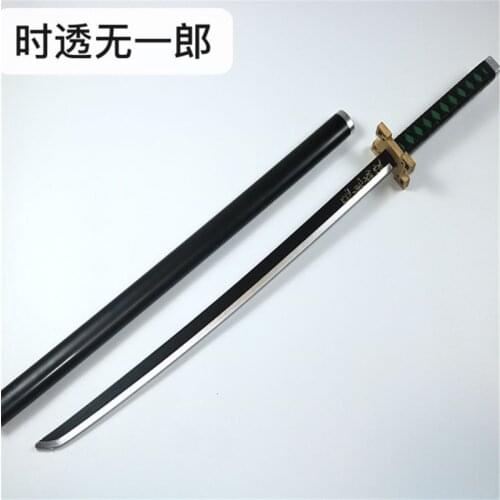 Kimetsu no Yaiba Sword Weapon Demon Slayer Tokitou Muichirou Cosplay Sword 1:1 Anime Ninja Knife PU 104cm Weapon Prop